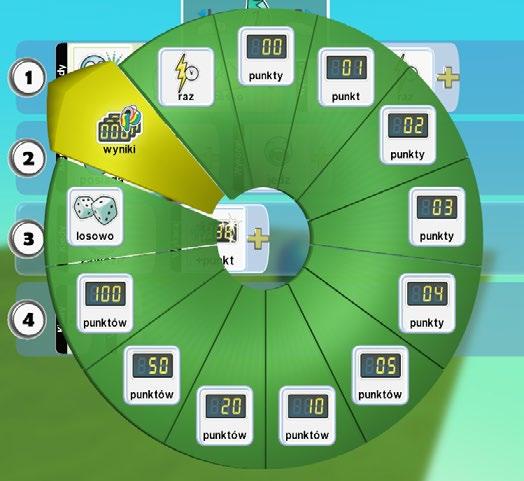 Widzimy kolejny poziom menu, gdzie do dyspozycji mamy ilości punktów