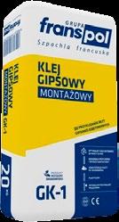 montażowy klej gipsowy Franspol Gładź
