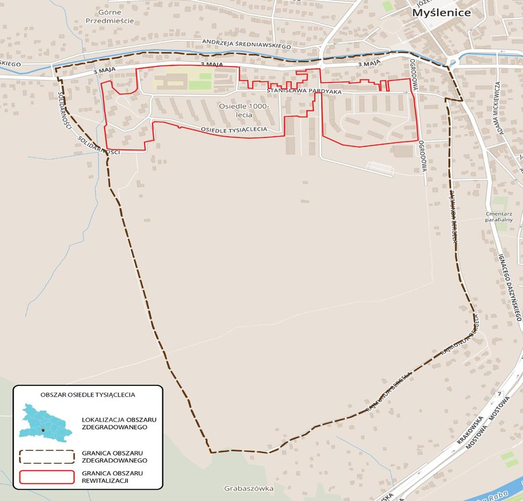 Grafika 21 Mapa poglądowa podobszaru Osiedle