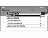 w jego instrukcji nawigacja, patrz opis systemu audio-nawigacyjnego w jego instrukcji ustawienia systemowe komunikaty dotyczące pojazdu 3 115 ustawienia personalizacji pojazdu