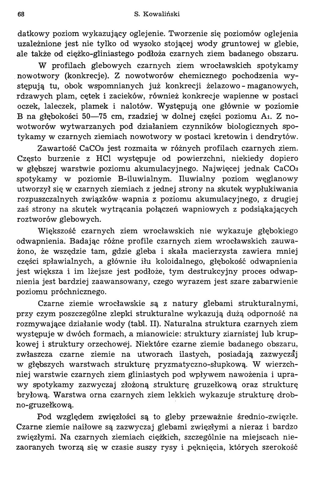 68 S. Kowaliński datkowy poziom wykazujący ogle jenie.