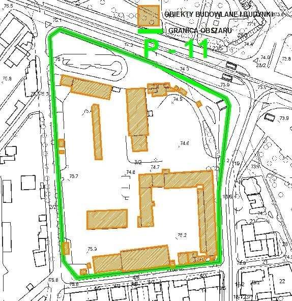 Grudzieniec, Niska, Kazimierza Pułaskiego powierzchnia całkowita 2,2358 ha powierzchnia zabudowy 0,1356 ha 6 % powierzchnia