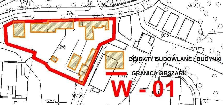 całkowita 34,0070 ha powierzchnia zabudowy 10,0675 ha 29,6 % powierzchnia niezabudowana 23,9395 ha 70,4 % W 01