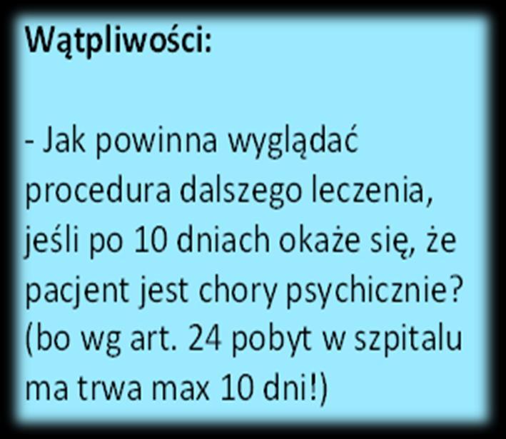 życiu lub zdrowiu innych osób Procedura