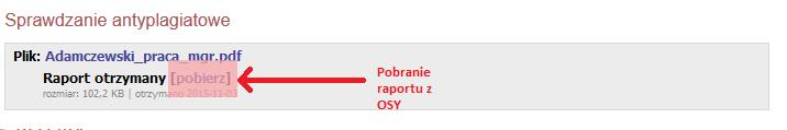 Jeżeli powyższe dane pracy dyplomowej (tytuł, streszczenie, słowa kluczowe oraz treść pracy dyplomowej) wymagają poprawy to promotor przekazuje pracę do poprawy Patrz Etap III a.