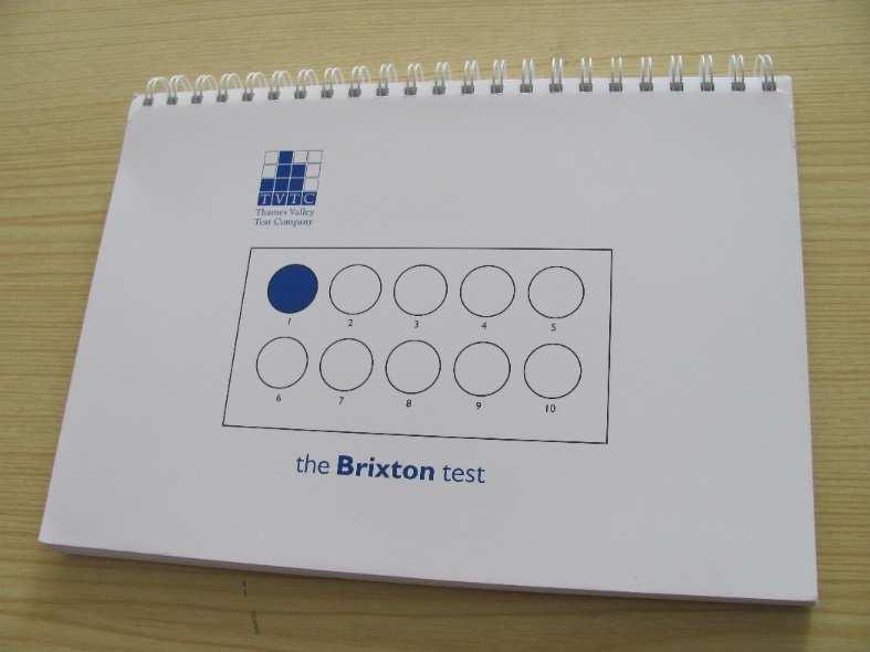 THE BRIXTON SPATIAL ANTICIPATION TEST odpowiednik WCST,