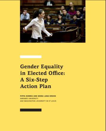 Równość płci na stanowiskach pochodzących z wyboru: Sześcioetapowy Plan Działania Raport przygotowany przez Pippę Norris