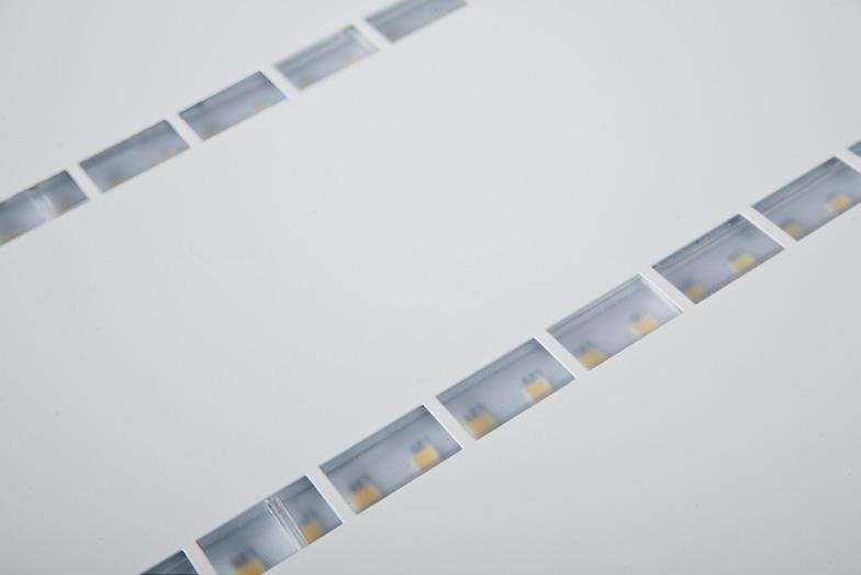 Standard colour of the luminary is white. Significant diversity of the value of luminous flux.
