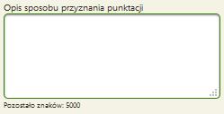 W polu Inne kryteria Użytkownik ma możliwość wpisania kryteriów innych, niż wyżej zdefiniowane.