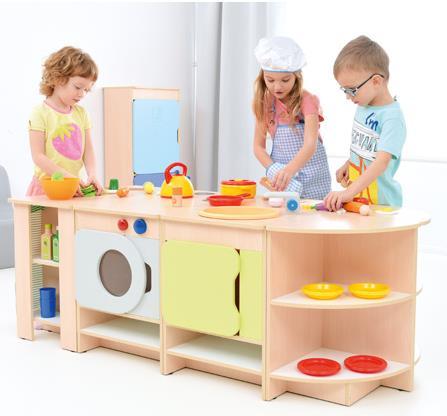NOWA PODSTAWA ROZWÓJ EMOCJONALNY, SPOŁECZNY, POZNAWCZY Kuchnia Quadro zestaw (set6088), cena: 1 409,80 PLN *oszczędność miejsca i możliwość aranżacji dostosowanej do różnych przestrzeni, *dużo