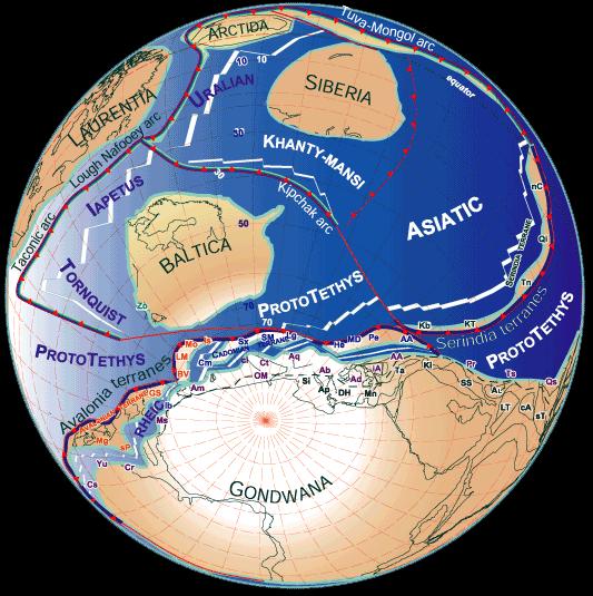w erze dinozaurów 94 mln lat temu ZMIANY rozmieszczenia mórz i lądów