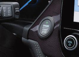 drogowymi Wycieraczki przedniej szyby sterowane automatycznie, z czujnikiem deszczu Standardowe elementy wyposażenia wnętrza Radioodtwarzacz z Ford SYNC 3 kolorowy