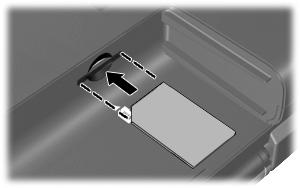 Wkładanie karty SIM OSTROŻNIE: używać siły. Aby uniknąć uszkodzenia złączy, podczas wkładania karty SIM nie należy Aby włożyć kartę SIM: 1. Wyłączyć komputer.