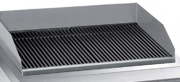 MBM Ciągi kuchenne linia Domina 700 Grille wodne Linia grilli wodnych składa się z 2 modeli elektrycznych na podstawie z szufladą na wodę.