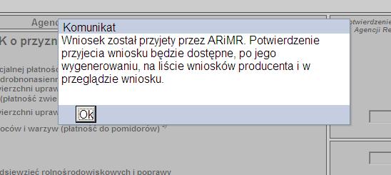 Jeżeli wniosek nie jest kompletny należy użyć przycisku anuluj i uzupełnić braki.