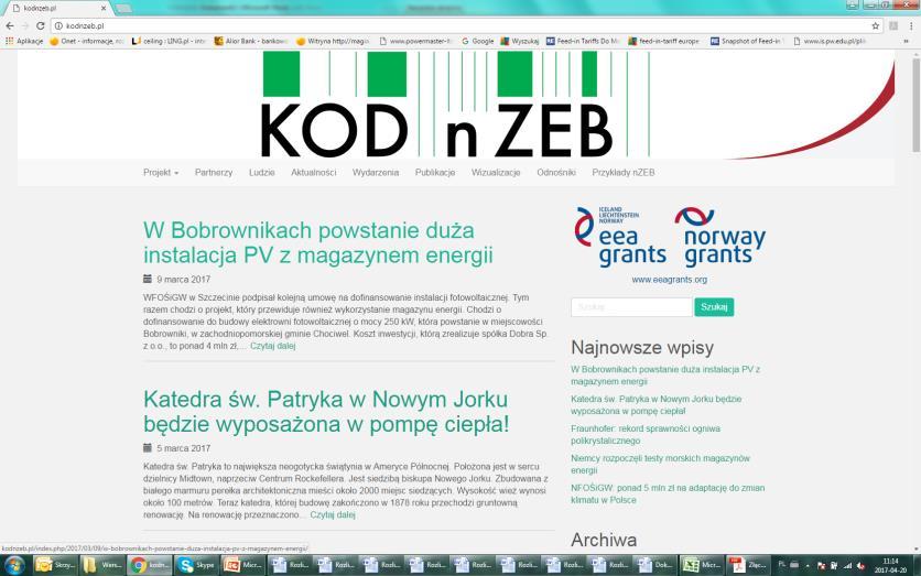 Rozpowszechnianie wyników projektu 1. Opracowanie i uruchomienie witryny internetowej projektu (lipiec 2015) 2.