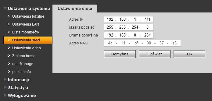 8 Restart Aby zakończyć proces konfiguracji panelu należy przeprowadzić restart panelu zewnętrznego. Umożliwi to aktywację wprowadzonych zmian. 3.