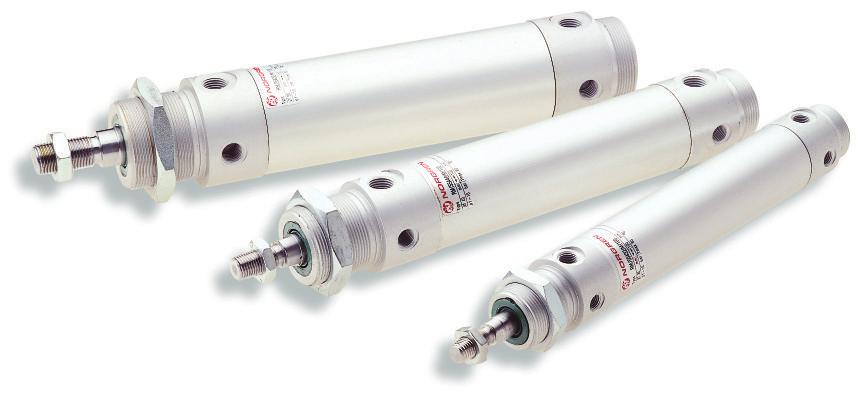 Si owniki Si owniki okràg e RM/55401 Dwustronnego dzia ania Ø 32 do 100 mm "Clean line" Ma e opory ruchu, d uga ywotnoêç uszczelnieƒ T ok magnetyczny Dzia anie bezsmarowe Dane techniczne Medium: Spr