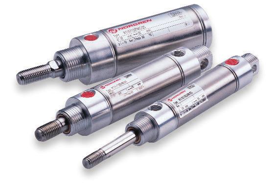 Si owniki Si owniki okràg e RT/57100/M Jednostronnego dzia ania Ø 8 do 40 mm 20% krótsze ani eli odpowiednie si owniki ISO/VDMA Ma e opory ruchu, d uga ywotnoêç uszczelnieƒ Wysoka wytrzyma oêç,