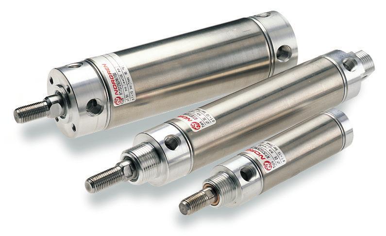 Si owniki Si owniki okràg e RT/57200 Dwustronnego dzia ania Ø 8 do 63 mm 20% krótsze ani eli odpowiednie si owniki ISO Ma e opory ruchu, d uga ywotnoêç uszczelnieƒ Wysoka wytrzyma oêç pokrywy