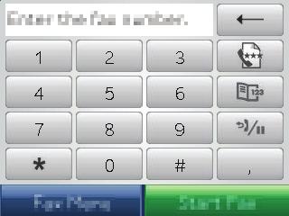 2. Na ekranie głównym panelu sterowania urządzenia dotknij przycisku Faks. 3. Na klawiaturze numerycznej dotknij ikony książki telefonicznej faksu. 4.