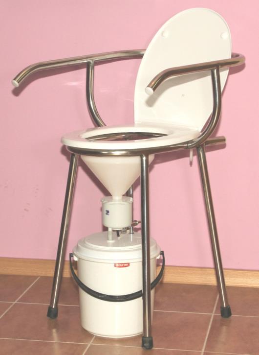 TABORET ROZBIERALNY KRZESŁO MIKCYJNE Z OPARCIEM typ W-KMO - we