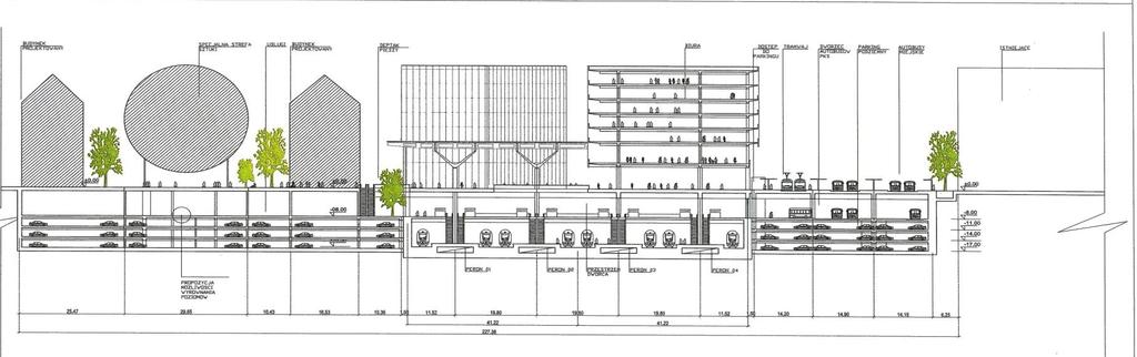 dworcowa, dworzec PKS, część handlowa poziom minus 8 m
