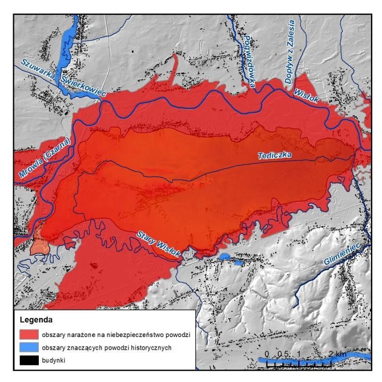 Ryc. 89. Mapa WORP dla zlewni zadaniowej Terliczki (Z14) 4.