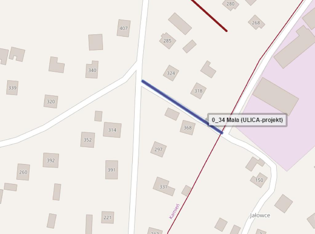 34. DROGA GMINNA WEWNĘTRZNA działka nr 2148, nawierzchnia utwardzona.