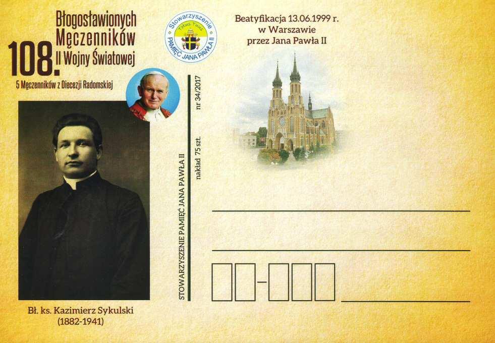 Błogosławionych Męczenników II Wojny Światowej. 5. Męczenników z Diecezji Radomskiej. Bł. ks. Kazimierz Grelewski. (1907 1942). Beatyfikacja 13.06.