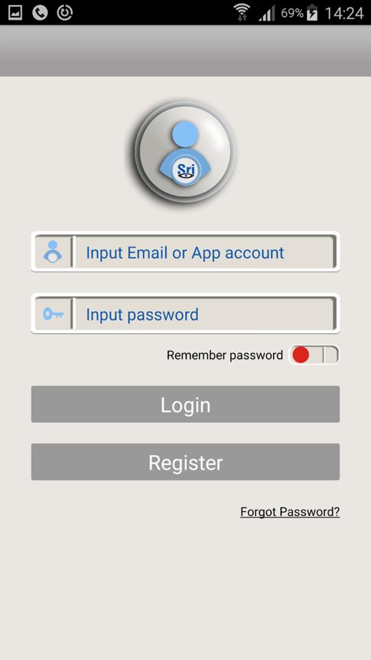 Rejestrowanie użytkownika Jeżeli Państwo nie posiadają założonego konta w aplikacji, prosimy o rejestrację jako nowy użytkownik. W tym celu klikamy od razu napis Register.