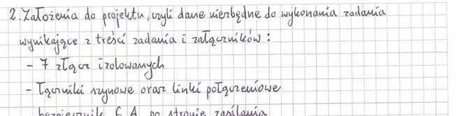 II. Technik automatyk sterowania ruchem kolejowym 311[46] Założenia do opracowania projektu wynikające z treści