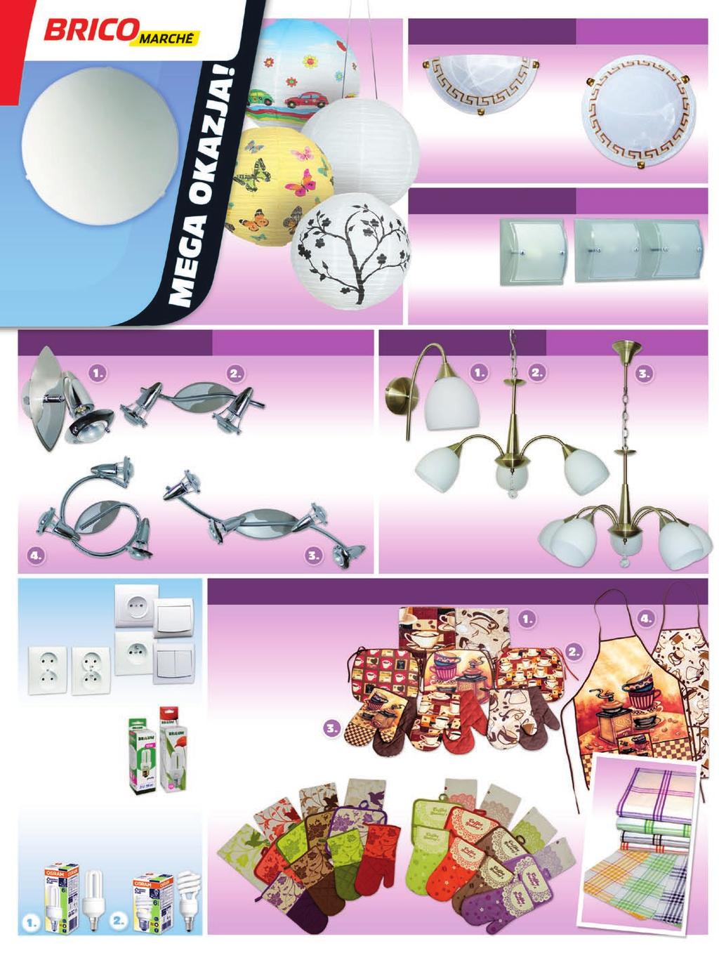Seria lamp GRECA 60W, E27, klosz szklany, biały wykończenie: patyna 19 99 1. Kinkiet - 19,99/ 2. Plafon, śr.