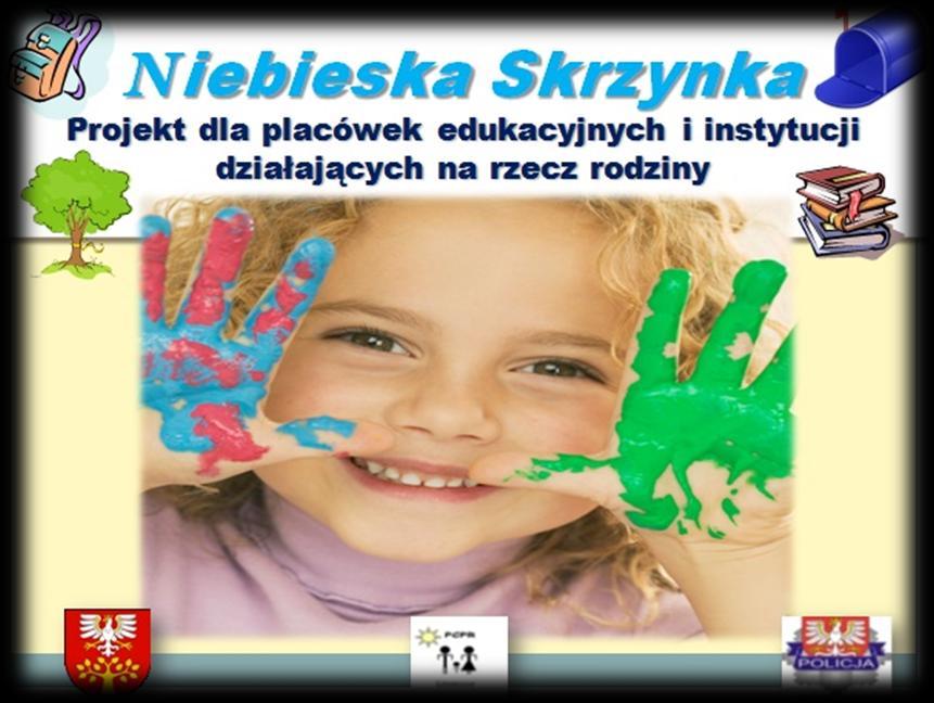 Projekt Niebieska Skrzynka W efekcie wspólnie podjętej współpracy 10 szkół z terenu Powiatu Limanowskiego odpowiedziało pozytywnie na propozycje utworzenia na własnej stronie internetowej Niebieskiej