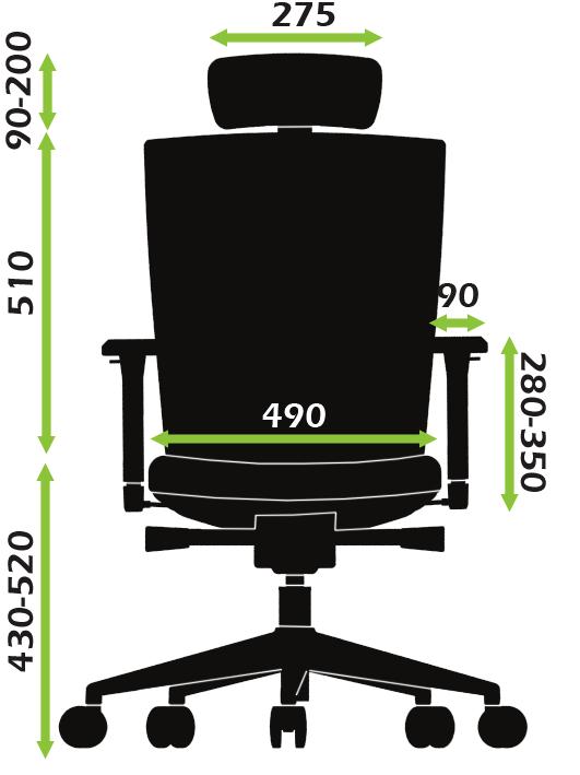 Karta Produktowa DOSTĘPNE WERSJE PRODUKTU FIORE X356AMF obrotowy, oparcie siatkowe, siedzisko tapicerowane, mechanizm ST5+, podłokietniki regulowane, z podparciem lędźwi, z wysuwem siedziska, z