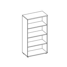DU3P5/18 120x42x184,5h szafa aktowa 5OH, drzwi przesuwne - 1100 DU1R4 80x42x148,7h regał aktowy 4OH 364