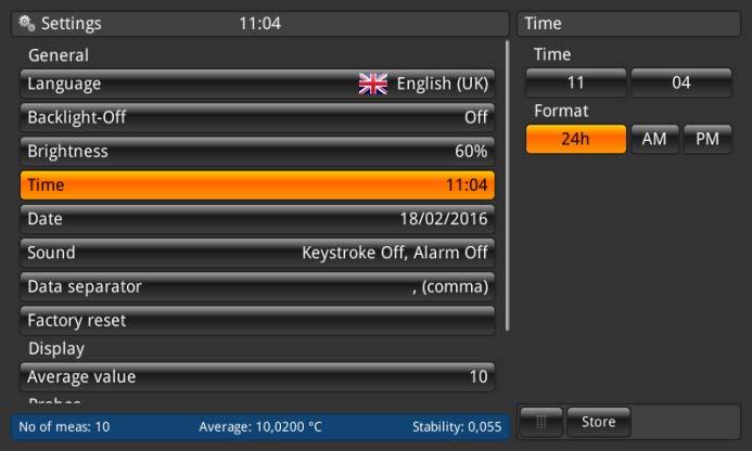 4.6.2.3 Brightness (Jasność) Ustawienie jasności dokonywane jest przu użyciu skali przesuwnej i skutkuje zmianą jasności wszystkich ekranów.