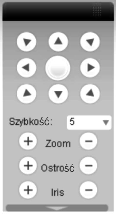 DOSTĘP PRZEZ PRZEGLĄDARKĘ IE b) Odśwież Ten przycisk odświeża listę obrazów z kamer. c) Rozmowa Klikając ten przycisk umożliwiasz przeprowadzenie rozmowy przez dodatkowy, dwukierunkowy kanał audio.