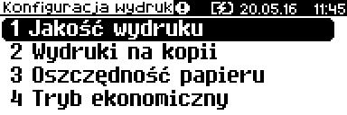 3 Za pomocą klawiszy i należy ustawić migający kursor w polu, które ma być zmienione.