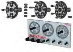 108-210-818-001 108-165-400-005 108-165-400-006 108-165-400-004 Zestaw HAWEKA QUICKPLATE IV POWER CLAMP Zestaw do profesjonalnego centrowania kół.