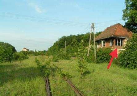 117 Foto 39. Budynek nieczynnej nastawni kolejowej w Roztoce, w którym pod drewnianym obiciem zewnętrznych ścian stwierdzono kolonię mopka, LK 302.