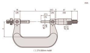 / Model cyfrowy Nr Zakres Dokładność L mm a mm Cena 324-351-10* 0-25 mm/0-1" ±4 μm/0.0002" 64,5 32 780,00 324-352-10* 25-50 mm/1-2" ±4 μm/0.