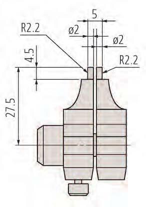 145-185 Nr Zakres Dokładność Waga g Cena 145-185 5-30 mm ±5 μm 130 220,00 145-186 25-50 mm