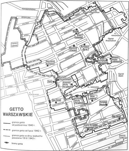 Mapa getta