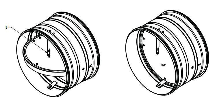 c Technical documentation 1 press the lock 2 open the damper blade 3 hook the release Fig.