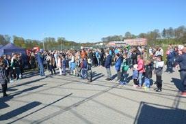 Wśród biegaczy znaleźli się też gospodarze imprezy Lidzbarczanie, godnie