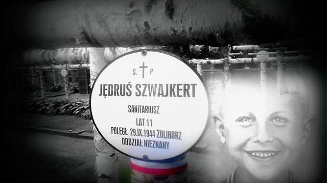 Andrzej Andrzej Szwajkert ps. Jędruś - sanitariusz W czasie powstania został łącznikiem i sanitariuszem punktu opatrunkowego.