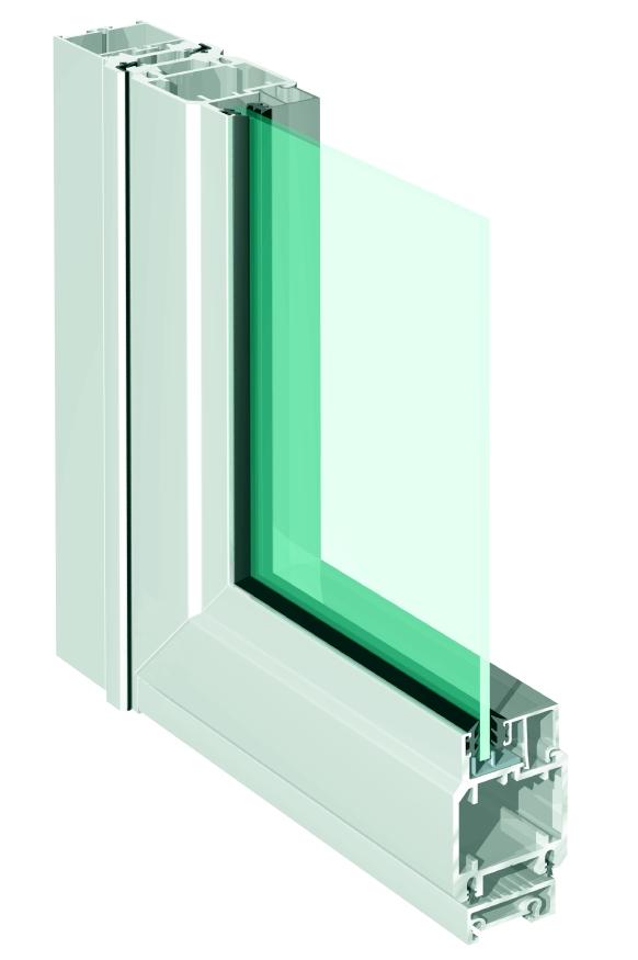 Drzwi i ÿcianki przeciwpo arowe, nieizolowane SFB 060, 3050 Konstrukcja systemu drzwi i ÿcianek ch SFB 060/3050 bazuje na nieizolowanych profilach aluminiowych.