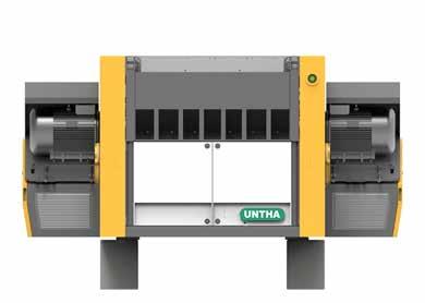 KLASA Jednowałowy system rozdrabniający DANE TECHNICZNE QR1700 QR2100 Moc napędu kw 55/75/90/110*/150* 90/110*/150*/180* Długość rotora 1700 2100 Ø rotora 560 560 Prędkość obrotowa rotora obr.