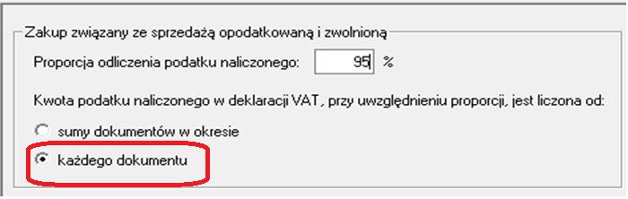 2. W Ustawienia/Parametry stałe/rejestry i konta VAT nowa opcja Kwota podatku